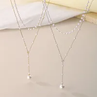IG Style Geometric 304 Stainless Steel 18K Gold Plated Women's Double Layer Necklaces main image 3