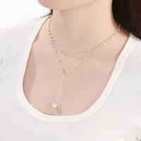 IG Style Geometric 304 Stainless Steel 18K Gold Plated Women's Double Layer Necklaces main image 10