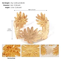 Vacation Starfish Conch Shell 304 Stainless Steel 18K Gold Plated Women's Bangle sku image 2