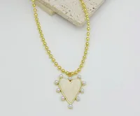Casual Retro Cherry Heart Shape Copper Women's Pendant Necklace main image 6