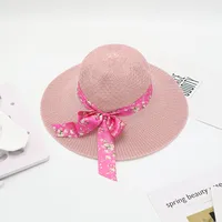 Women's Vacation Simple Style Solid Color Big Eaves Straw Hat sku image 5