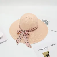 Women's Vacation Simple Style Solid Color Big Eaves Straw Hat sku image 13