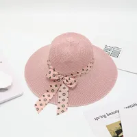 Women's Vacation Simple Style Solid Color Big Eaves Straw Hat sku image 3