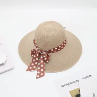 Women's Vacation Simple Style Solid Color Big Eaves Straw Hat sku image 16