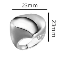 Retro Punk Solid Color 201 Stainless Steel Plating Men's Rings main image 2