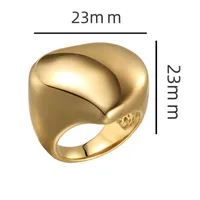 Retro Punk Solid Color 201 Stainless Steel Plating Men's Rings main image 3