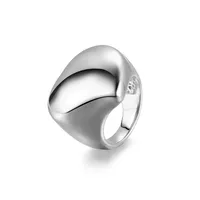 Retro Punk Solid Color 201 Stainless Steel Plating Men's Rings main image 4