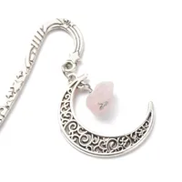 1 Piece Moon Stone Class Learning School Artificial Crystal Alloy Retro Bookmark main image 4