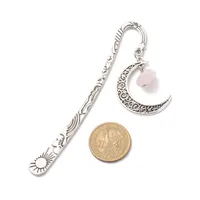 1 Piece Moon Stone Class Learning School Artificial Crystal Alloy Retro Bookmark main image 7