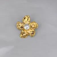 IG Style Flower 304 Stainless Steel 16K Gold Plated White Gold Plated Women's Rings Earrings Necklace sku image 2