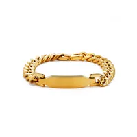 Business Hip-Hop Customization Laser Engraving Solid Color 304 Stainless Steel Plating Men's Bracelets main image 5