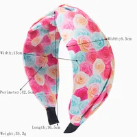 Women's Elegant Bohemian Printing Flower Cloth Hair Band main image 2