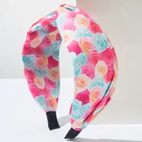 Women's Elegant Bohemian Printing Flower Cloth Hair Band main image 5