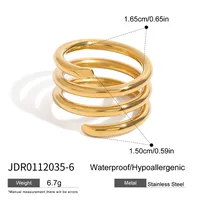 Basic Simple Style Commute Geometric 316 Stainless Steel  Women's Rings sku image 1