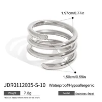 Basic Simple Style Commute Geometric 316 Stainless Steel  Women's Rings sku image 11