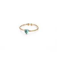 Simple Style Heart Shape 304 Stainless Steel Women's Open Rings sku image 12