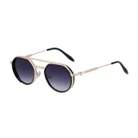 Simple Style Solid Color Pc Tinted Lenses Round Frame Full Frame Glasses main image 5