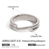 Basic Simple Style Commute Geometric 316 Stainless Steel  Women's Rings sku image 4