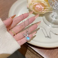 Simple Style Classic Style Rabbit Titanium Steel Women's Pendant Necklace main image 6