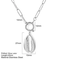 Vacation Marine Style Tortoise Starfish Shell 304 Stainless Steel Women's Pendant Necklace sku image 5