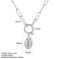 Vacation Marine Style Tortoise Starfish Shell 304 Stainless Steel Women's Pendant Necklace sku image 10