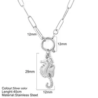 Vacation Marine Style Tortoise Starfish Shell 304 Stainless Steel Women's Pendant Necklace sku image 32