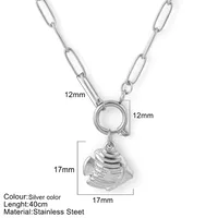 Vacation Marine Style Tortoise Starfish Shell 304 Stainless Steel Women's Pendant Necklace sku image 40