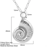 Vacation Marine Style Tortoise Starfish Shell 304 Stainless Steel Women's Pendant Necklace sku image 41