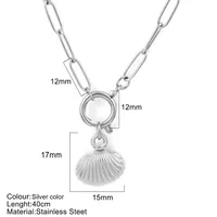 Vacation Marine Style Tortoise Starfish Shell 304 Stainless Steel Women's Pendant Necklace sku image 29