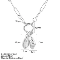 Vacation Marine Style Tortoise Starfish Shell 304 Stainless Steel Women's Pendant Necklace sku image 43