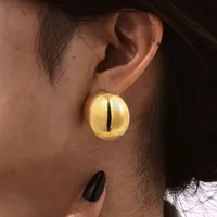 Simple Style Geometric Plating 304 Stainless Steel 18K Gold Plated Butterfly Backs Ear Studs main image 7