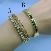 Basic Vintage Style Classic Style Solid Color Copper Plating Zircon 18K Gold Plated Women's Bangle sku image 6