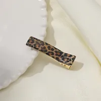 Women's Vintage Style Streetwear Leopard Mixed Materials Hair Clip sku image 10