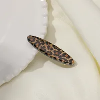 Women's Vintage Style Streetwear Leopard Mixed Materials Hair Clip sku image 8