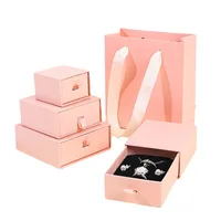 1 Piece Cardboard Casual Lady Streetwear Holiday Banquet Travel Solid Color Jewelry Boxes main image 2
