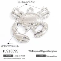 Marine Style Starfish Heart Shape Crab 304 Stainless Steel Plating DIY Ornament Accessories sku image 4