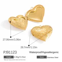 Retro Classic Style Heart Shape 304 Stainless Steel Plating DIY Ornament Accessories sku image 7