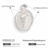 Marine Style Starfish Heart Shape Crab 304 Stainless Steel Plating DIY Ornament Accessories sku image 6