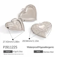 Retro Classic Style Heart Shape 304 Stainless Steel Plating DIY Ornament Accessories sku image 3