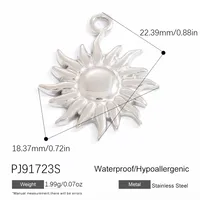 Marine Style Starfish Heart Shape Crab 304 Stainless Steel Plating DIY Ornament Accessories sku image 2