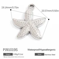 Marine Style Starfish Heart Shape Crab 304 Stainless Steel Plating DIY Ornament Accessories main image 2