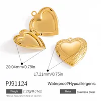 Retro Classic Style Heart Shape 304 Stainless Steel Plating DIY Ornament Accessories sku image 4