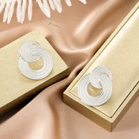 1 Pair Retro Classic Style Geometric Irregular Plating Titanium Steel Ear Studs sku image 8