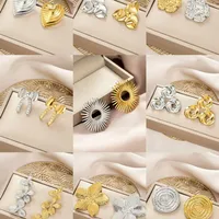 1 Pair Retro Classic Style Geometric Irregular Plating Titanium Steel Ear Studs main image 5