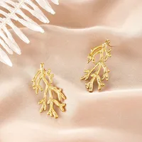 1 Pair Retro Classic Style Geometric Irregular Plating Titanium Steel Ear Studs sku image 42