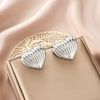 1 Pair Retro Classic Style Geometric Irregular Plating Titanium Steel Ear Studs sku image 12