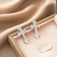 1 Pair Retro Classic Style Geometric Irregular Plating Titanium Steel Ear Studs sku image 37