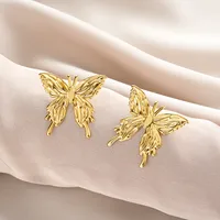 1 Pair Retro Classic Style Geometric Irregular Plating Titanium Steel Ear Studs sku image 62