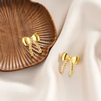 1 Pair Retro Classic Style Geometric Irregular Plating Titanium Steel Ear Studs sku image 66
