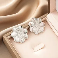 1 Pair Retro Classic Style Geometric Irregular Plating Titanium Steel Ear Studs sku image 18